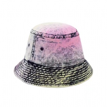 Washed Denim Brim Hat