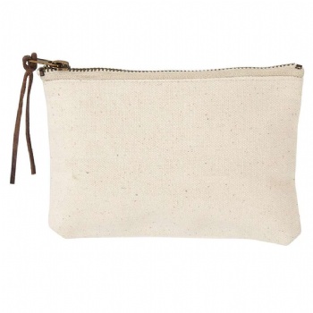 100% Cotton Organic Canvas Cosmetic Bag