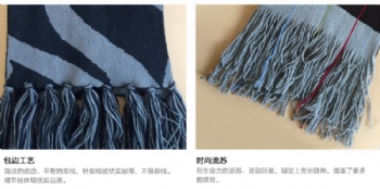 Fashion Tassel Process Knitted Scarf