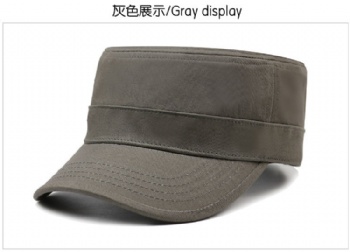 Flat Top Military Hat