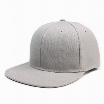 Unisex 6 Panels Flat Brim Baseball Cap