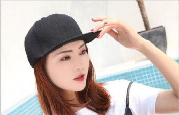 Unisex 6 Panels Flat Brim Baseball Cap