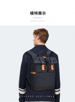 Brief Leisure Double Shoulder Backpack