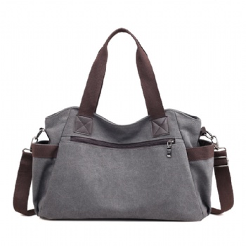 Women's Leisure Washed Canvas Handle Bag