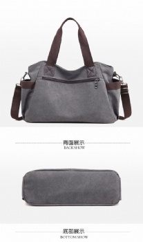 Women's Leisure Washed Canvas Handle Bag