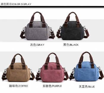 Women's Leisure Canvas Handle Bag